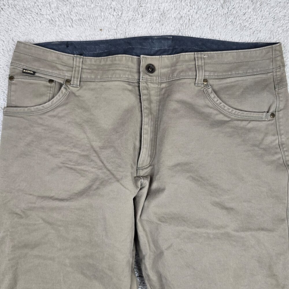 Kuhl Free Ryder Brown Pants Tapered Mens 38x32 Hiking Vintage Style Outdoors REI - Picture 4 of 9